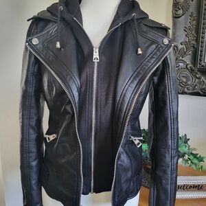 New Guess Leather moto jacket